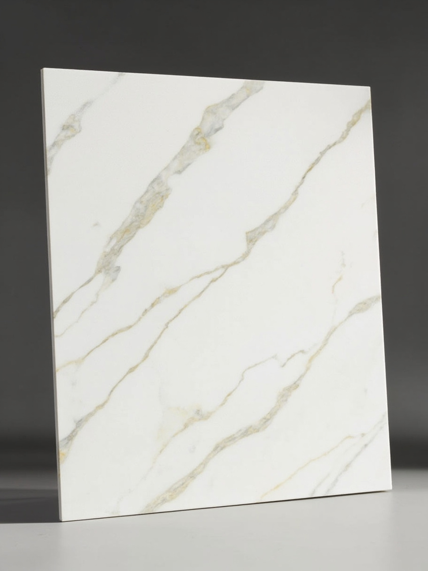 Venato marble slab: light grey background with linear, flowing grey veining — classic Italian marble variety